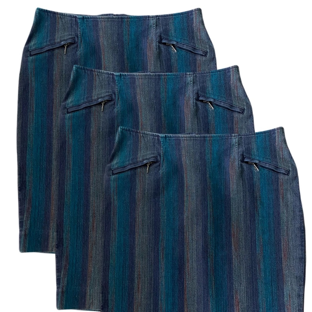 Etcetera SYLVIA Denim Indigo Skirt- Sz 8